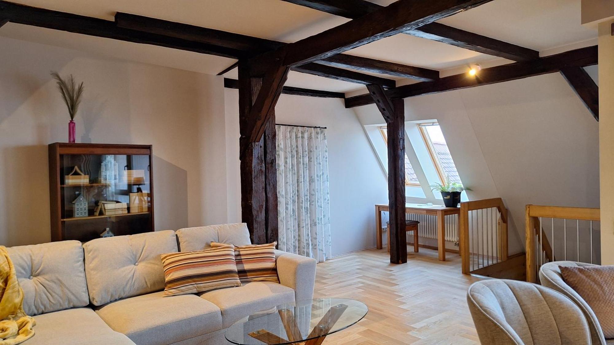 Stadtpalais Bellevue-Suite 3- Zimmer- Maisonettewohnung Mit Dachterrasse Maximal 4 Personen Bautzen Luaran gambar