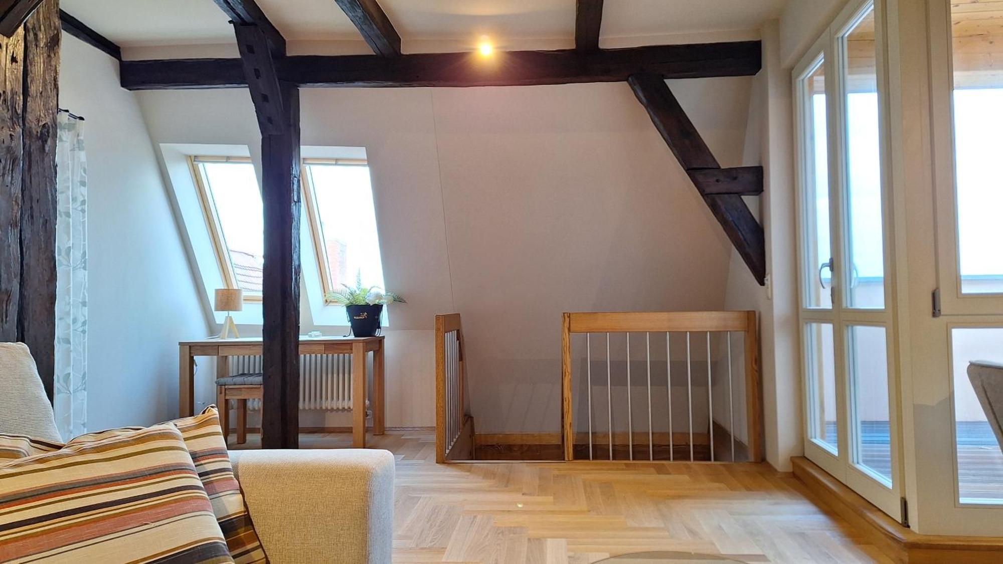 Stadtpalais Bellevue-Suite 3- Zimmer- Maisonettewohnung Mit Dachterrasse Maximal 4 Personen Bautzen Luaran gambar