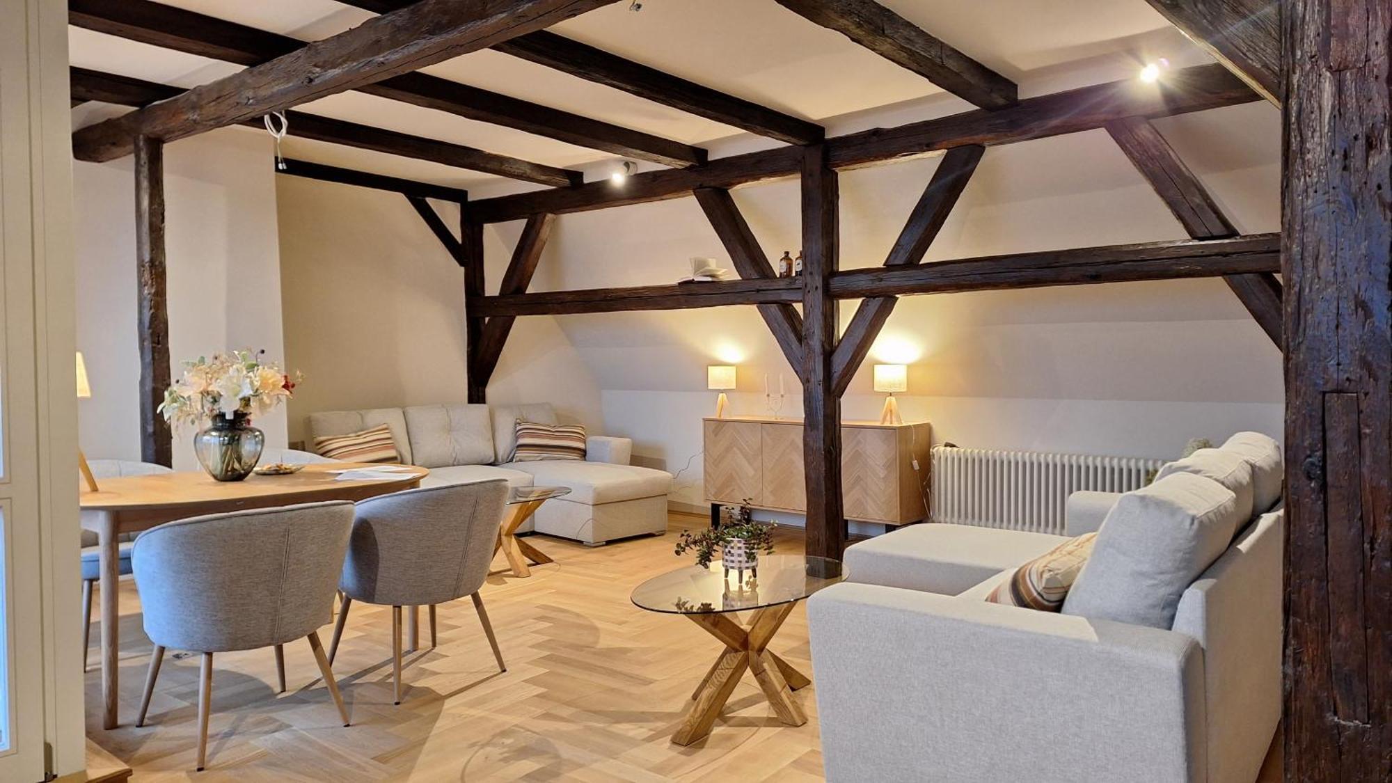 Stadtpalais Bellevue-Suite 3- Zimmer- Maisonettewohnung Mit Dachterrasse Maximal 4 Personen Bautzen Luaran gambar