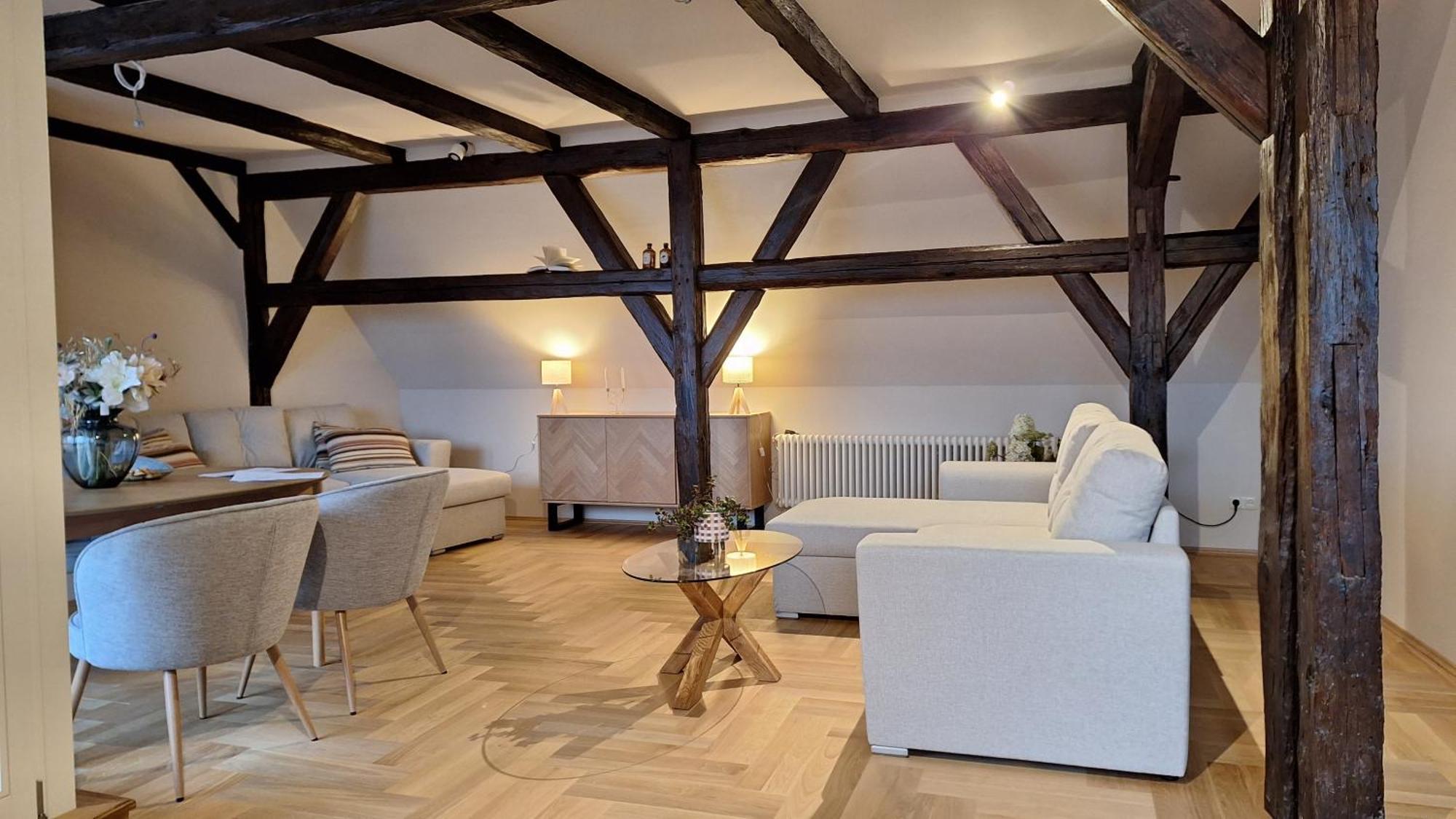 Stadtpalais Bellevue-Suite 3- Zimmer- Maisonettewohnung Mit Dachterrasse Maximal 4 Personen Bautzen Luaran gambar